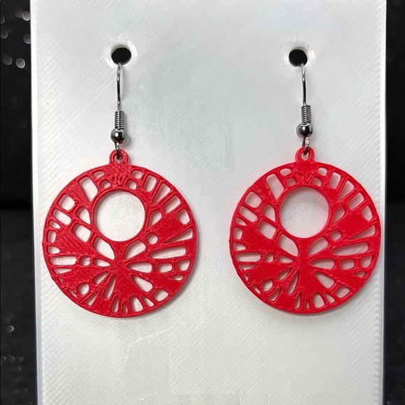 The Flex Hook Red Earrings - Picture 1 of 4